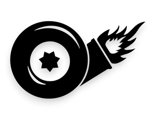 Turbo Flame Sticker - Turbocharger Decal