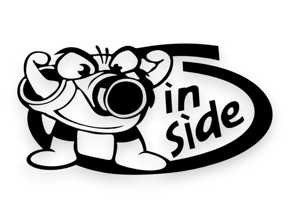 Turbo Inside Sticker - Window Decal - STICKERNERD.COM