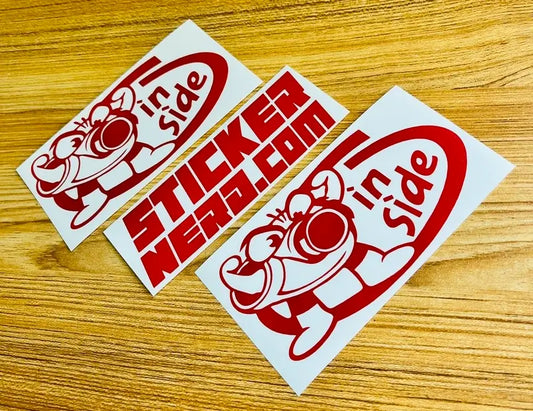 Turbo Inside Decal - Funny Window Sticker