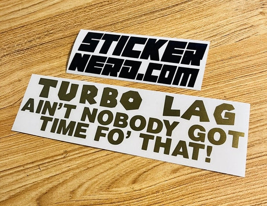 Turbo Lag Sticker - STICKERNERD.COM