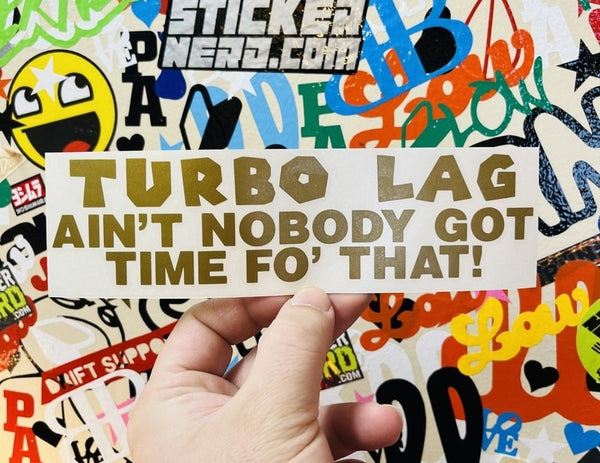 Turbo Lag Decal - STICKERNERD.COM