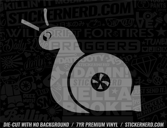 Turbo Snail Sticker - Decal - STICKERNERD.COM