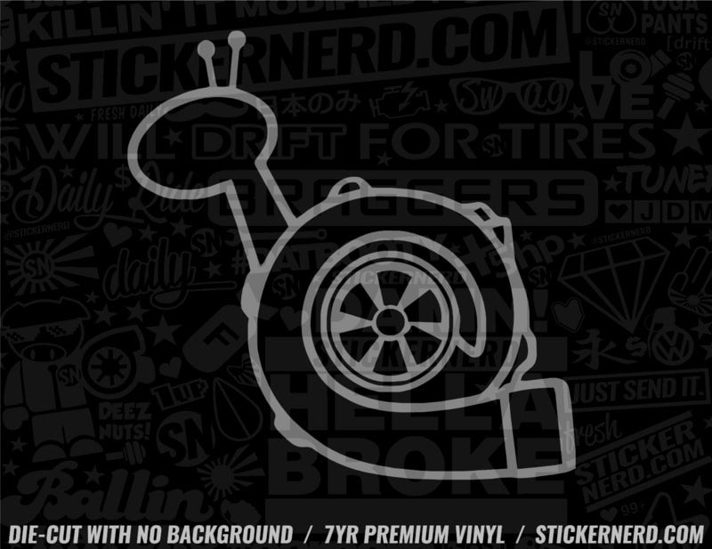 Turbo Stickers & Turbocharger Decals - JDM Car Stickers - StickerNerd ...