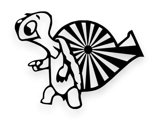 Turbo Turtle Japan Flag Sticker - Decal - STICKERNERD.COM