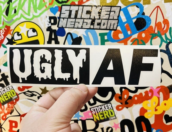 Ugly AF Decal - STICKERNERD.COM