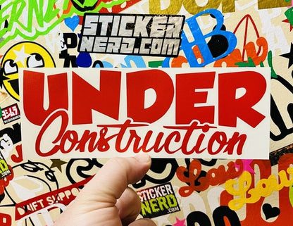 Under Construction Decal - STICKERNERD.COM