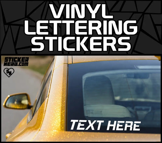 Vinyl Lettering Stickers For Car And Truck Windows