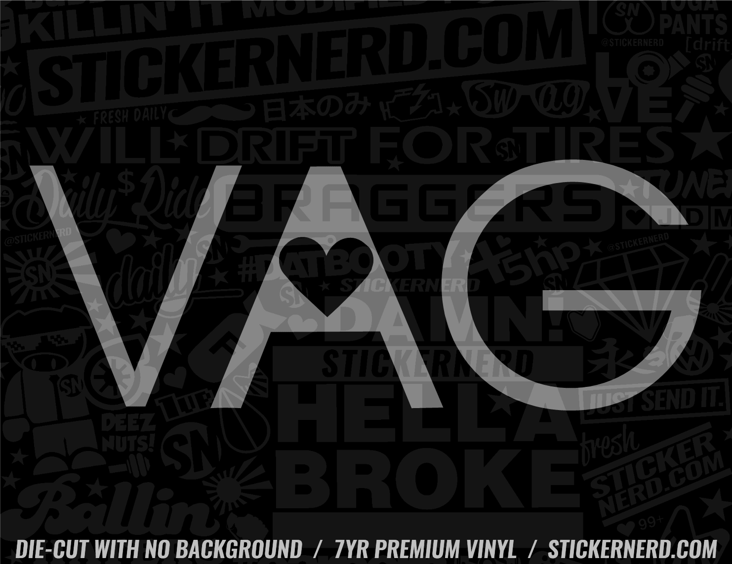 Vag Euro Sticker - Waterproof Vinyl Decal for Cars & Windshields ...