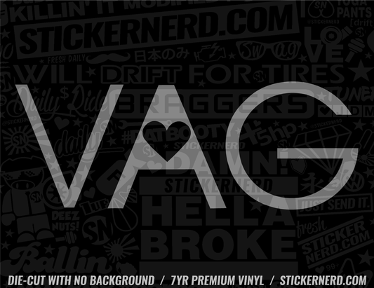 Vag Euro Sticker - Window Decal - STICKERNERD.COM