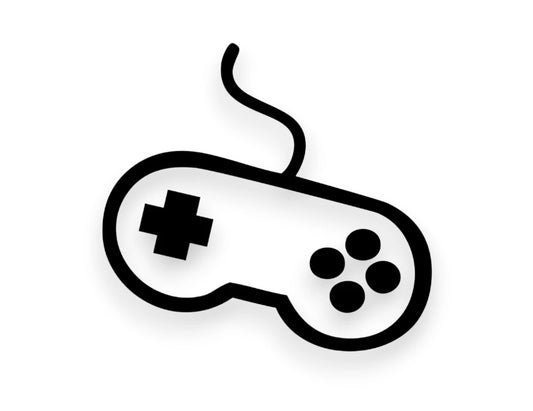 Video Game Controller Sticker - Window Decal - STICKERNERD.COM