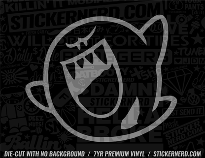 Video Game Ghost Sticker - Decal - STICKERNERD.COM