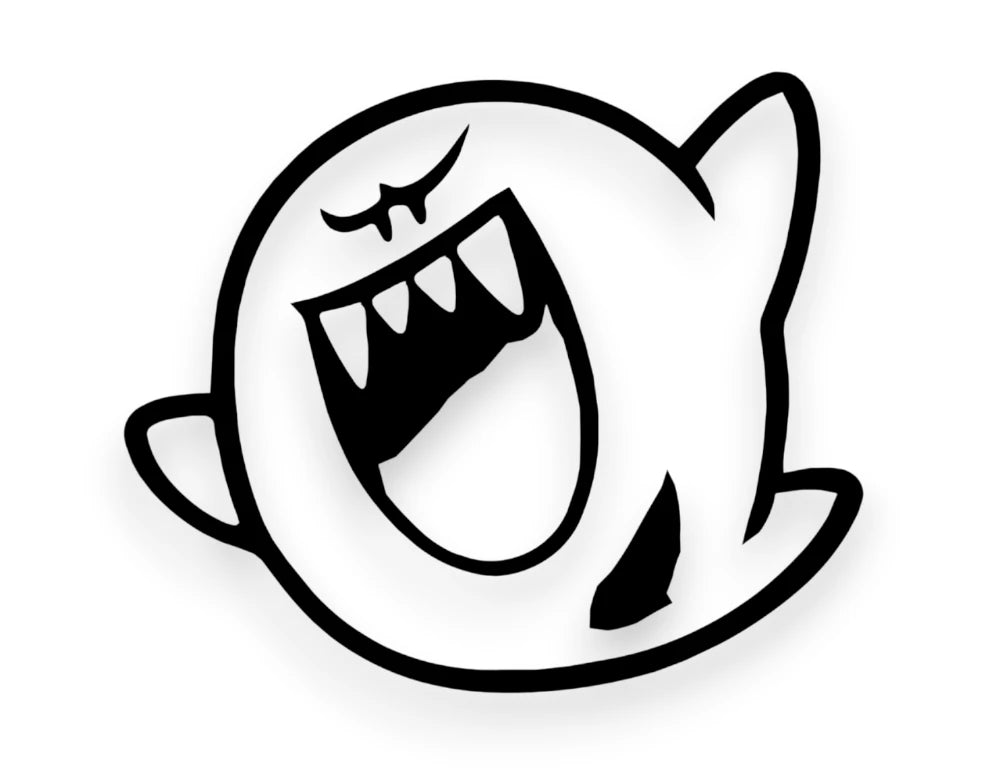 Video Game Ghost Sticker - Decal - STICKERNERD.COM