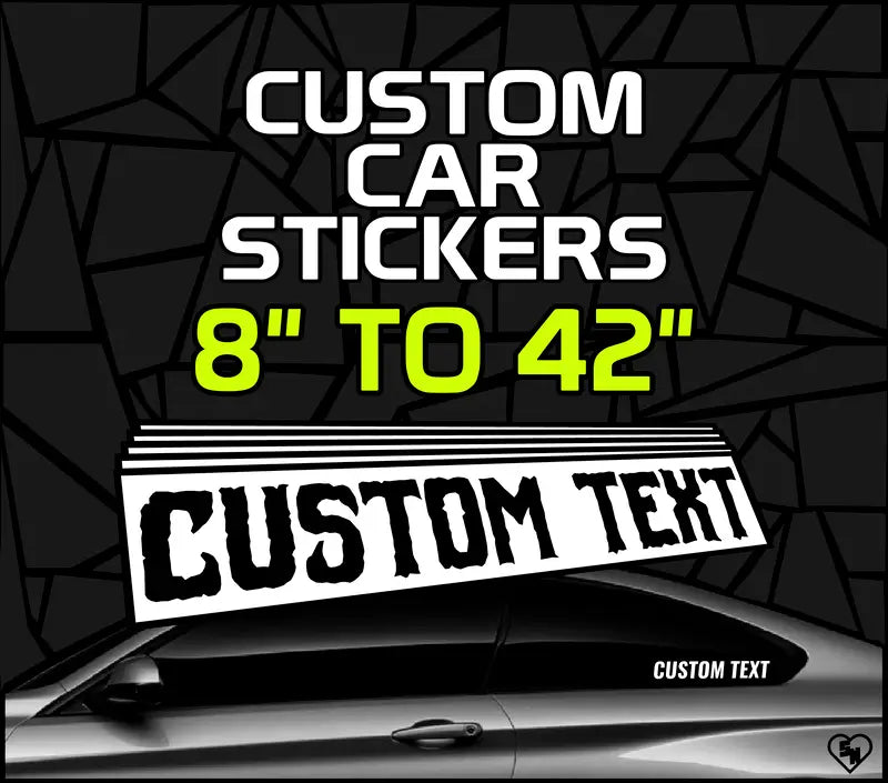 Custom Vinyl Car Lettering Stickers - Window Decals - Custom Boat Stickers - STICKERNERD