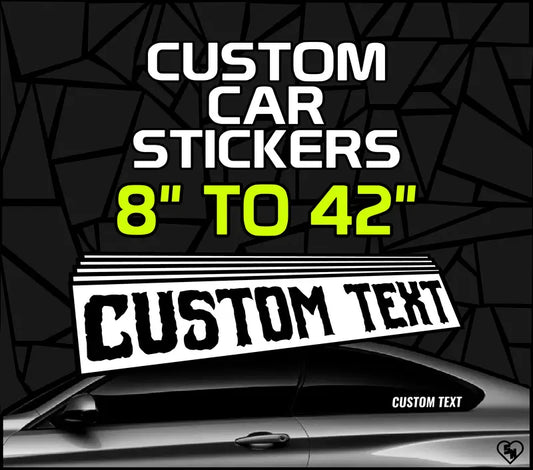 Custom Vinyl Car Lettering Stickers - Window Decals - Custom Boat Stickers - STICKERNERD