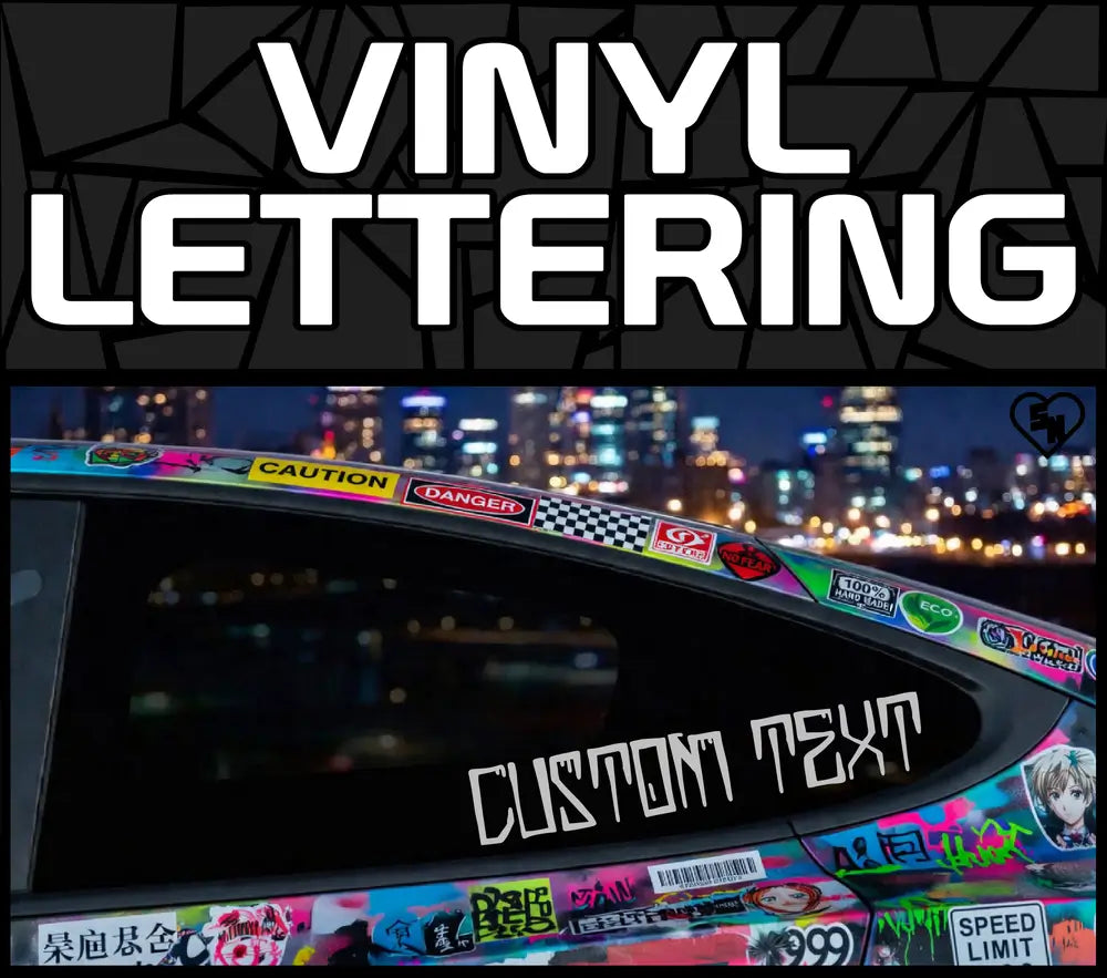 Vinyl Lettering Stickers - Design Online - Make Custom Decals