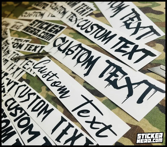 Vinyl Lettering And Numbers Stickers - Custom Vinyl Decals For Cars And Trucks