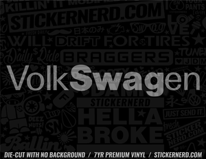 EURO STICKERS EUROPEAN STICKERS VW DECALS StickerNerd