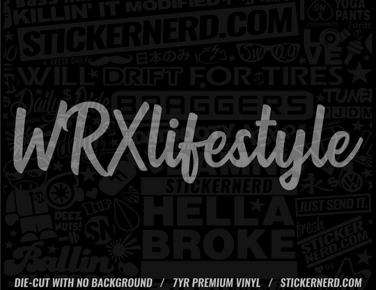 WRX Lifestyle Sticker - Decal - STICKERNERD.COM