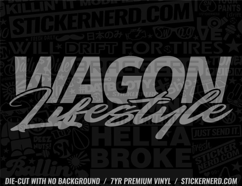 Wagon Lifestyle Sticker - Window Decal - STICKERNERD.COM