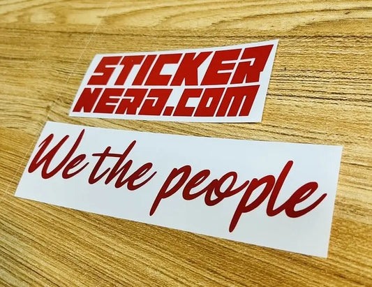 We The People Decal - Car Window Sticker - STICKERNERD