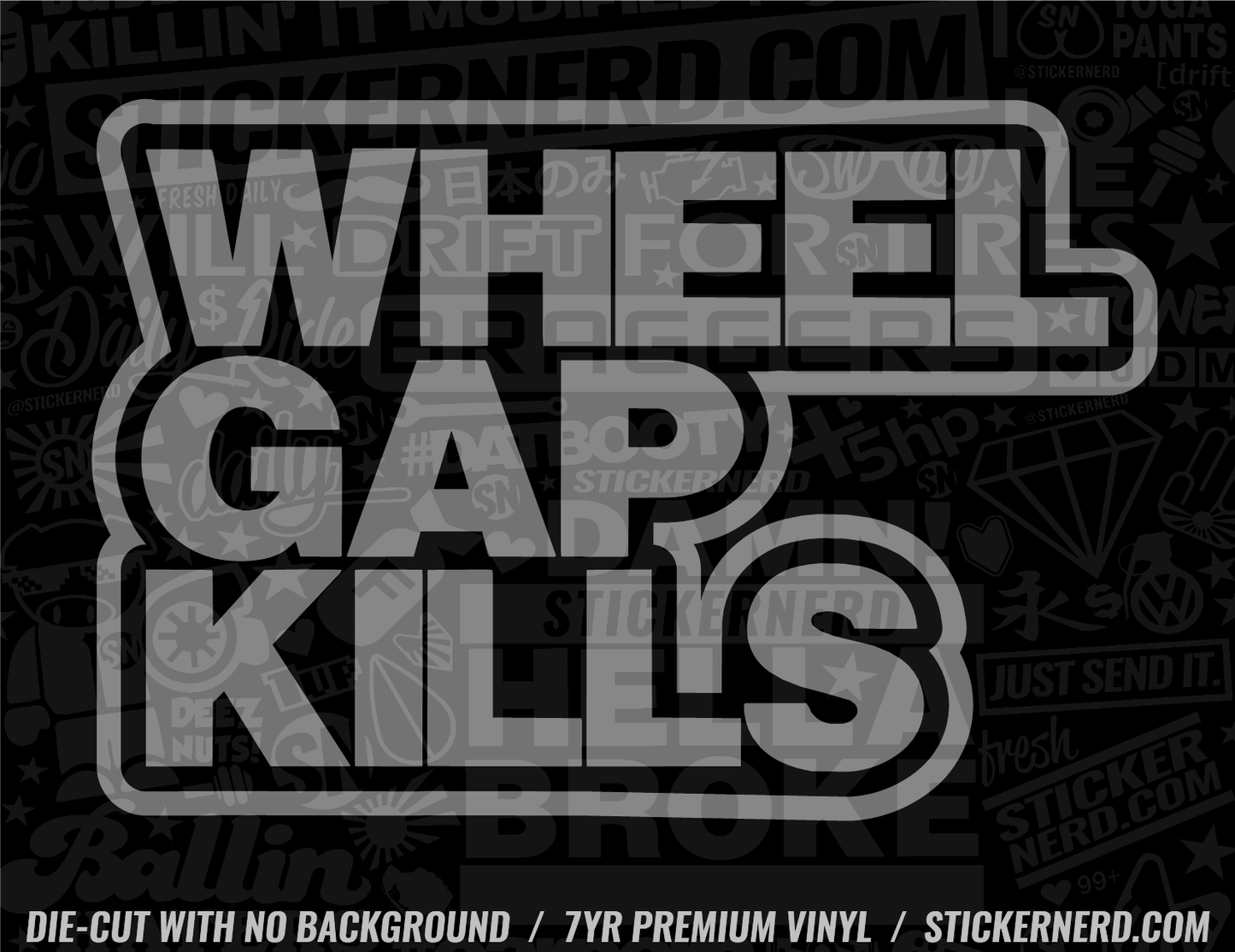 Wheel Gap Kills Sticker - Decal - STICKERNERD.COM