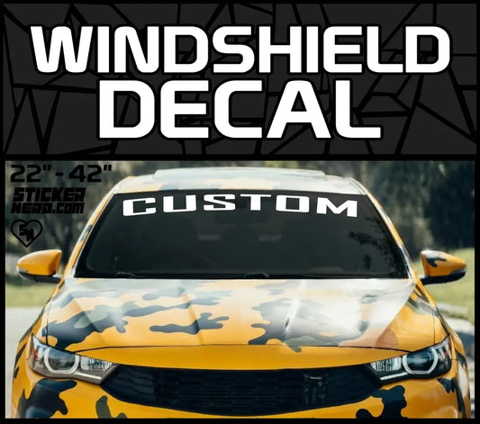 Custom Windshield Decal - Vinyl Car Banner And Stickers