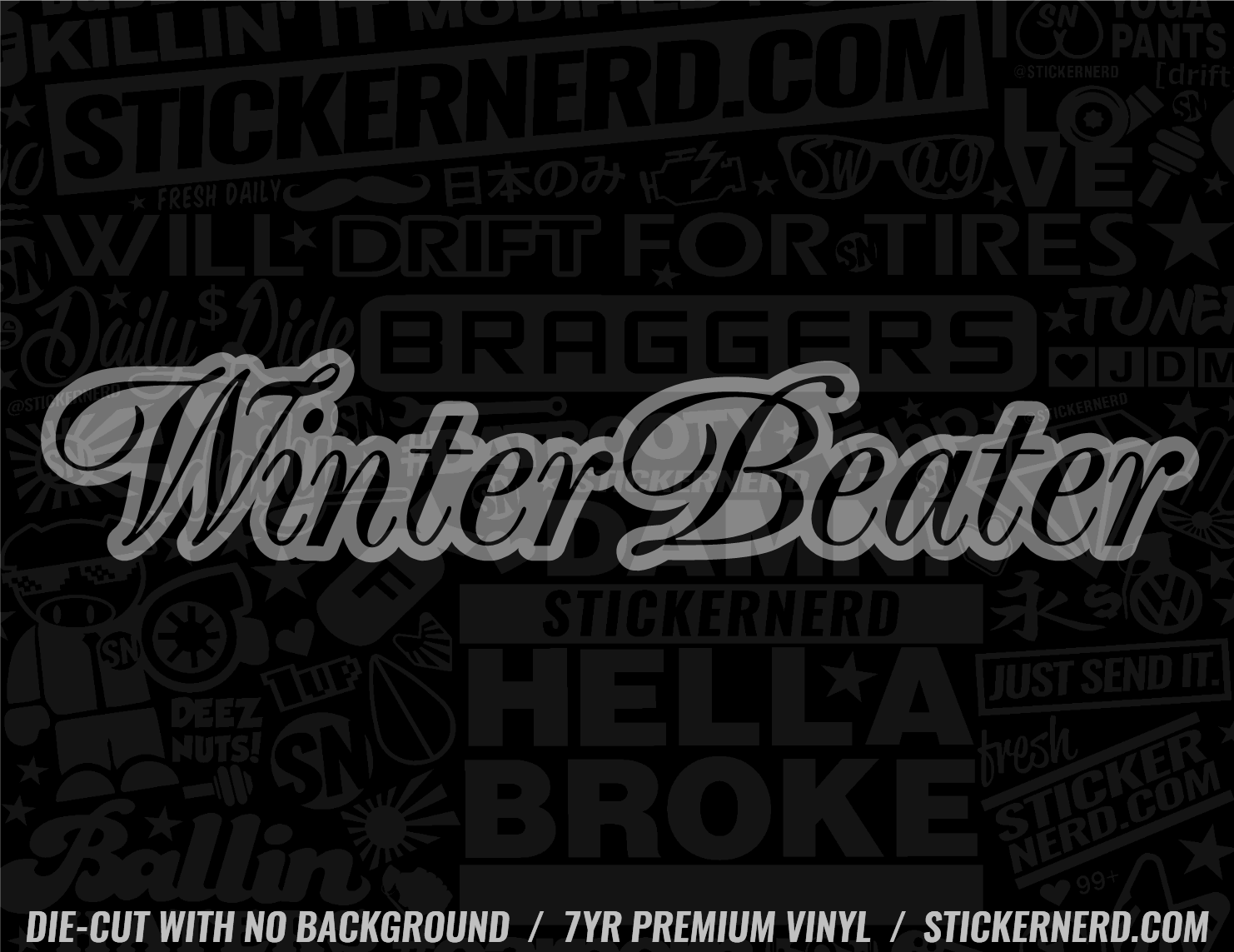 Winter Beater Sticker - Decal - STICKERNERD.COM