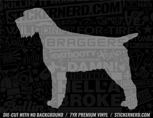 Wirehaired Pointing Griffon Dog Sticker - Decal - STICKERNERD.COM