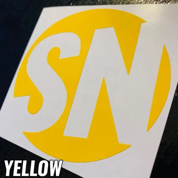 YELLOW STICKERS - CAR DECALS - STICKERNERD