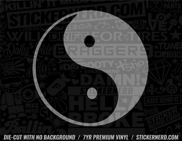 Ying Yang Sticker - Decal - STICKERNERD.COM