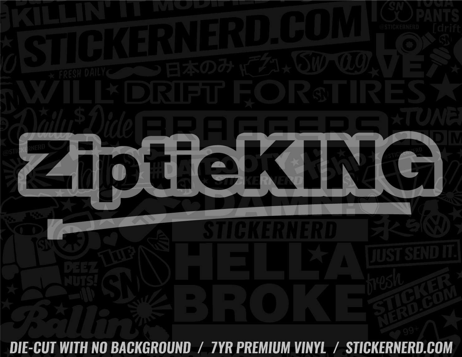 Zip Tie King Sticker - Decal - STICKERNERD.COM