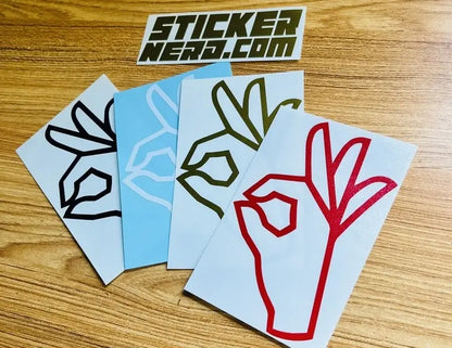A Ok Sticker - Funny Decal 
