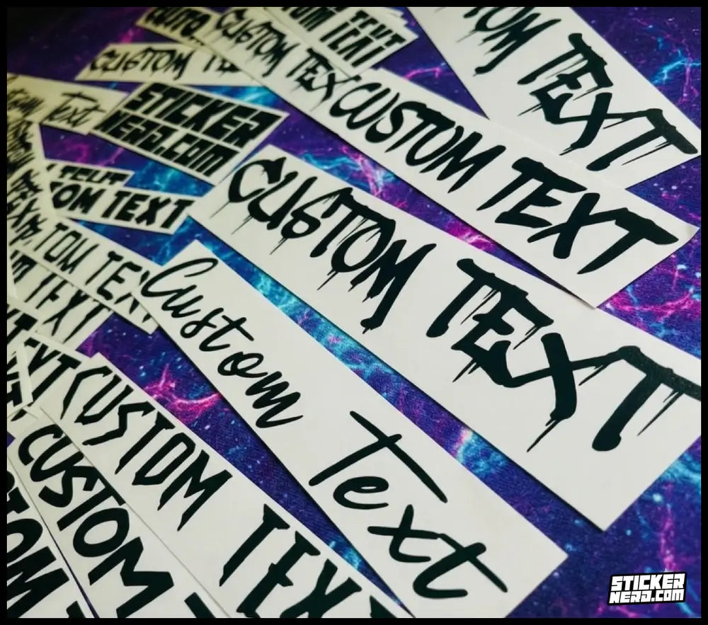 Adhesive Car Decals - Custom Stickers