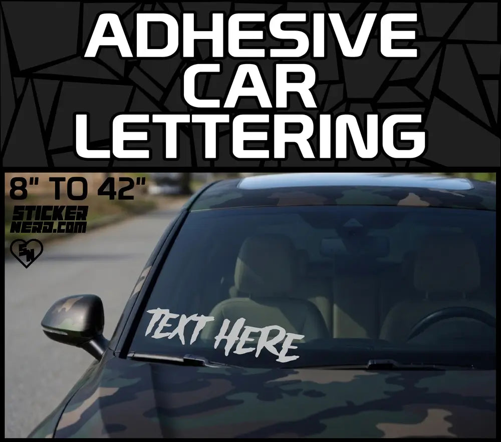 Adhesive Car Lettering - Stickers For Windows And Trucks