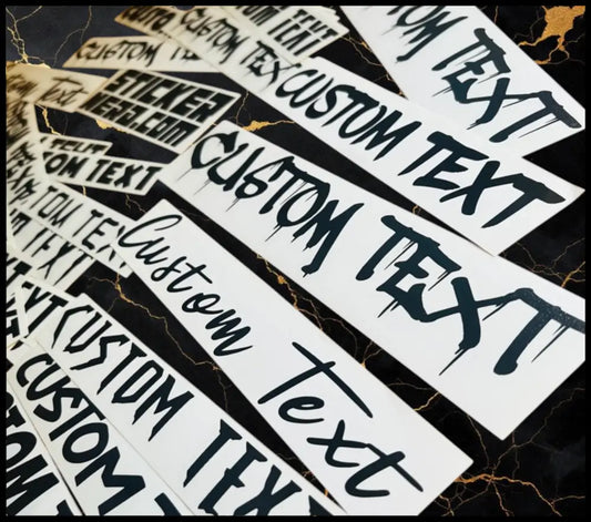 Adhesive Transfer Decals - Custom Stickers