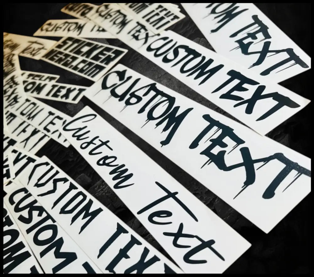 Adhesive Transfer Stickers - Custom Decals