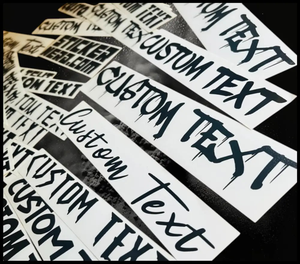 Adhesive Vinyl Decals - Custom Stickers