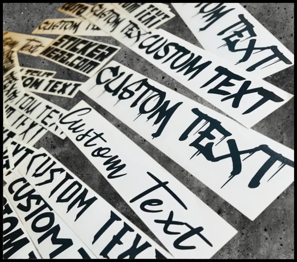 Adhesive Vinyl Lettering - Custom Stickers - Custom Decals