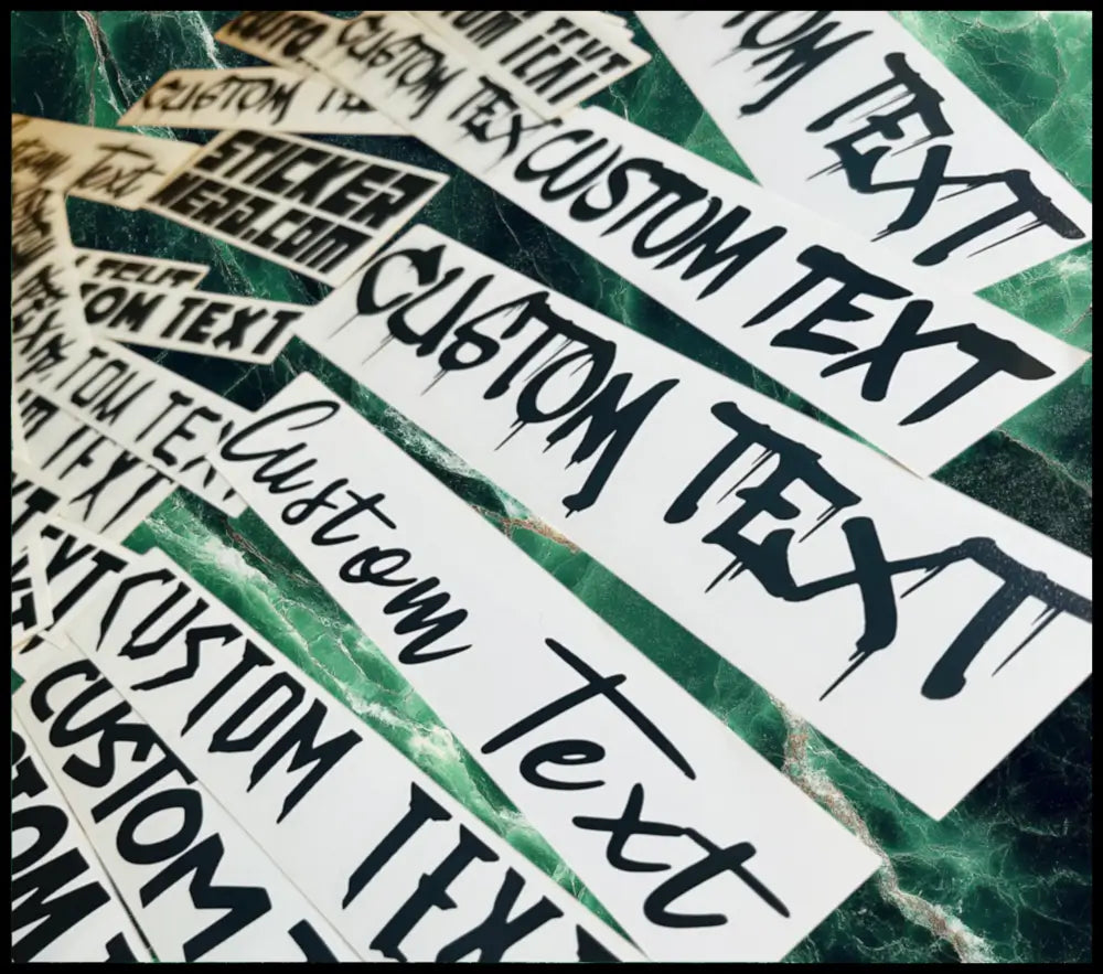 Adhesive Vinyl Stickers - Custom Decals