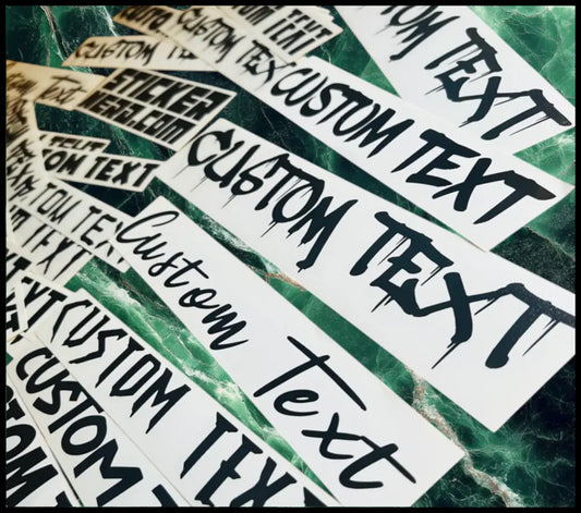 Adhesive Vinyl Stickers - Custom Decals