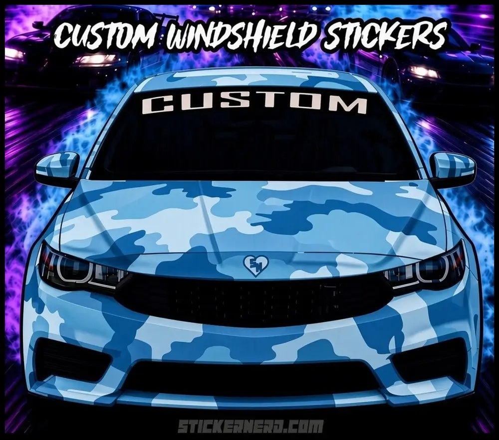 Adhesive Windshield Banners - Custom Stickers - Custom Decals