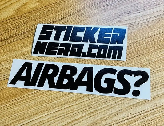 Airbags Sticker - Funny Decal