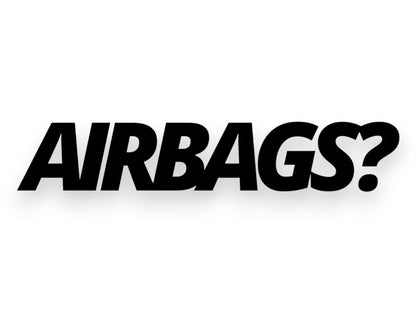 Airbags Sticker - Funny Decal - STICKERNERD.COM
