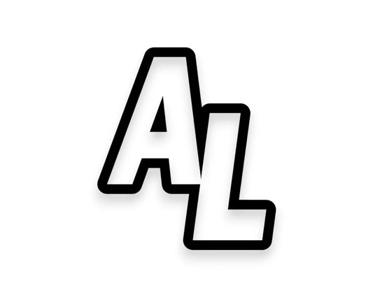 AL State Initials Sticker - STICKERNERD.COM
