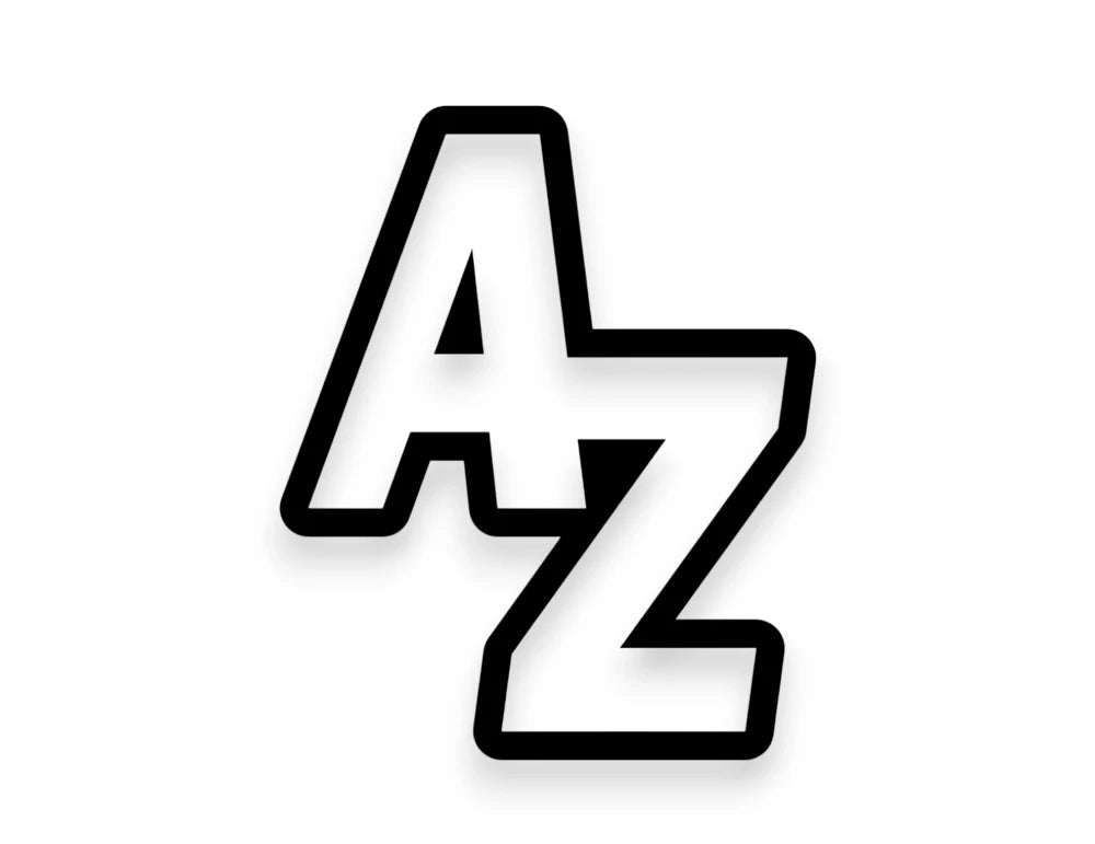 AZ State Initials Sticker - STICKERNERD.COM