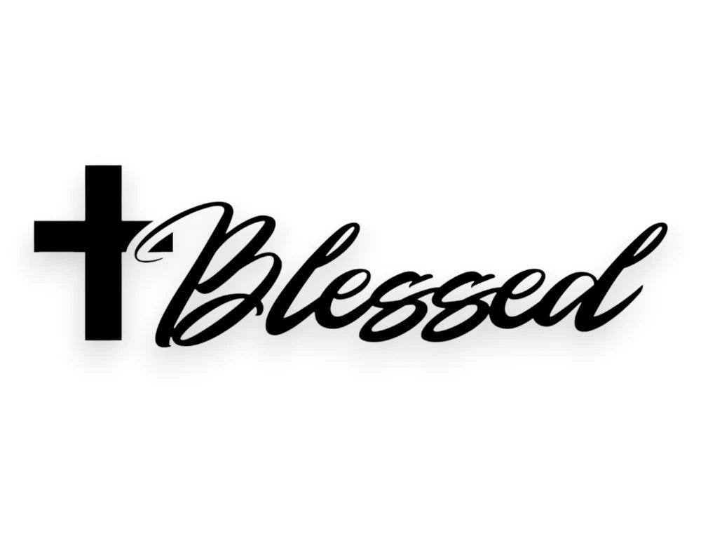 Blessed Sticker - Window Decal - STICKERNERD.COM