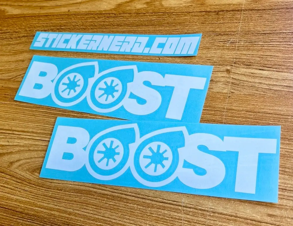 Boost Turbo Sticker - Turbocharger Decal