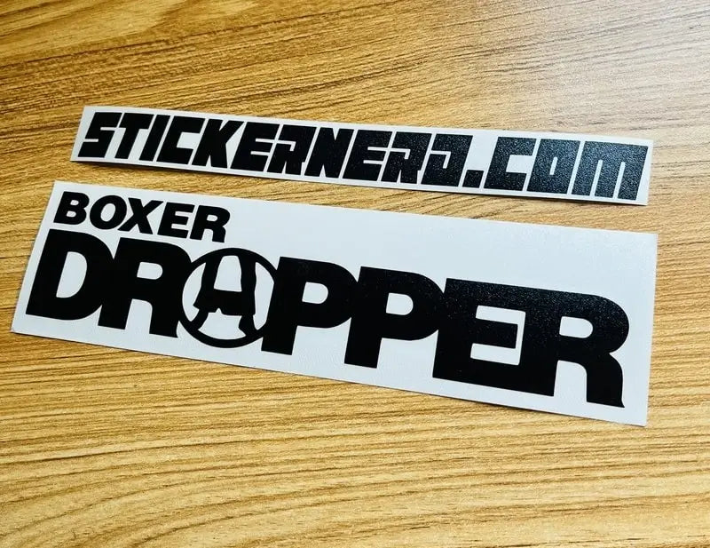 Boxer Dropper Decal - Vinyl Sticker 