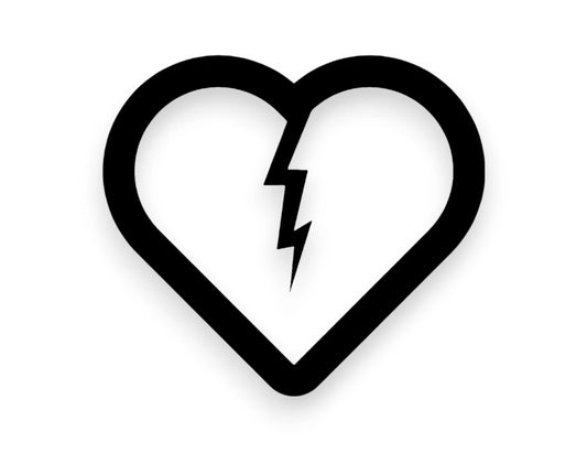 Broken Heart Sticker - STICKERNERD.COM