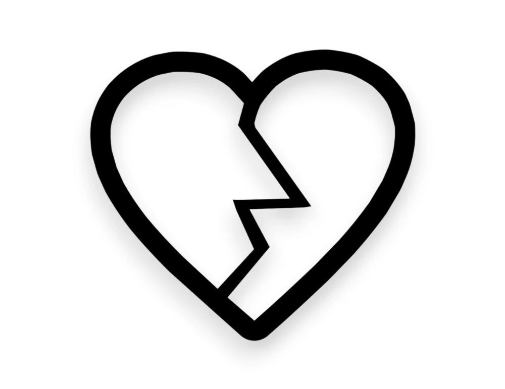 Broken Heart Sticker - STICKERNERD.COM